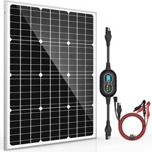 Allto 50W 12V Solar Panel Kit Battery Maintainer Trickle Charger Pro + - $80.75