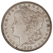 1902 $1 Silver Morgan Dollar in Choice BU Condition, Excellent Eye Appeal - $173.24