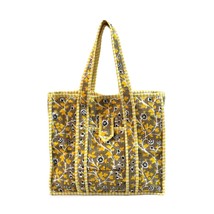 Indian Cotton Hand Block Floral Print Women Shoulder Handbag Shopping Carry Bags - £22.25 GBP