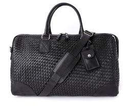 Travel Gifts - Hides Woven Duffle Bag Handwoven Luxury Travel Bag - £266.90 GBP