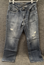 Axe &amp; Crown Jeans Mens 32x32 Distressed Boot Fit Blue Outlaw Denim Thick... - $29.55