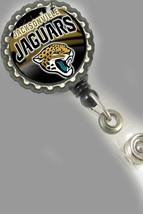 Jacksonville Jags Jaguars work badge holder retractable reel nurse cna secretary - £4.31 GBP