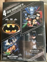 Batman Collection 4 Film Favorites DVD Returns/And Robin/Forever- NEW SE... - $171.32 MXN