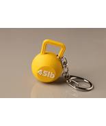 Kettlebell Keychain: 45 lb/kg, 3D Printed Gym Gift, fitness, barbell, wo... - $10.05
