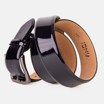 The Dodoma Navy Patent Leather Belt image 5