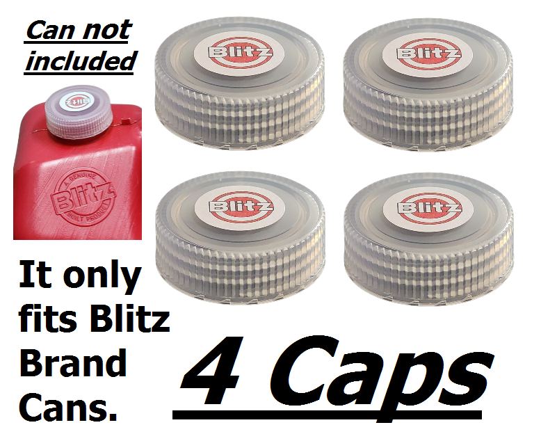 4x BLITZ GAS CAN CAP only fits Blitz Brand Gas Diesel Kerosene Plastic f... - $5.56