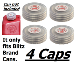 4x BLITZ GAS CAN CAP only fits Blitz Brand Gas Diesel Kerosene Plastic f... - $105.84 MXN