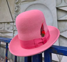 Erykah Badu 100% Wool oversized tall bowler hat 100% wool One Size (56-6... - $90.82+