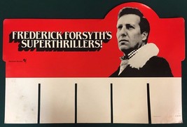 FREDERICK FORSYTHE 15&quot; x 22&quot; vintage promotional header for retail store display - £14.80 GBP