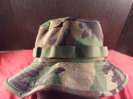 Nwot Made In Usa Hat Sun Hot Weather Boonie W/STRAP Type Ii Woodland Bdu Medium - £17.41 GBP