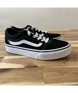 Vans Old Skool Black White Boys Girls Sneakers Size 13 - $411.10 MXN