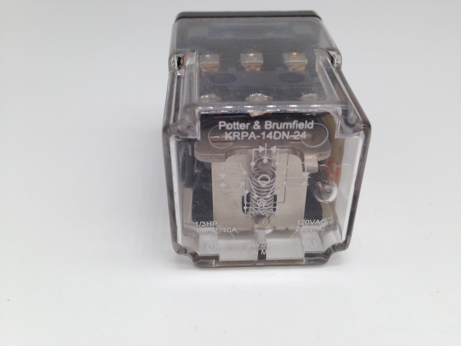 Potter &amp; Brumfield KRPA-14DN-24 Relay 24VDC 10Amp - $8.15