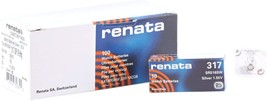 Strip of 10 Genuine Fresh Renata 317 SR516SW Swiss Made Silver 1.55v Batteries - £12.78 GBP