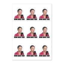 HOW DARE YOU - Sticker sheet - For your gas tank / gas can / lawn mower - £12.57 GBP