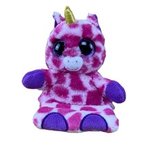 TY Beanie Boos Peek-A-Boo 4&quot; UNI the Unicorn Phone Holder with Cleaner Pink - £3.86 GBP