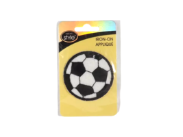 Wrights Fabric Iron-On Applique - New - Soccer Ball - £3.93 GBP