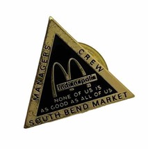 McDonald’s South Bend Indiana Employee Crew Golden Arches Enamel Lapel H... - $9.95