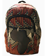 Ankara Print Kente Backpack Book Rucksack Handmade Map of Africa Backpac... - $802.01 MXN