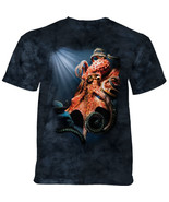 Giant Pacific Octopus Unisex Adult T-Shirt Blue by The Mountain 100% Cotton - £21.55 GBP