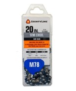 CountyLine 25078TSC M78 Link Semi Chisel Chainsaw Chain - 20 in. 78 Driv... - $74.83 CAD