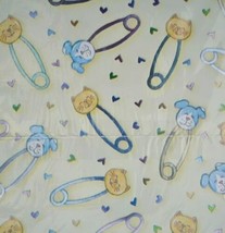Vintage American Greetings Yellow Baby Shower Gift Wrap Paper Cat Dog Ne... - £7.95 GBP