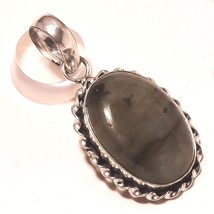 Blue Fire Labradorite Gemstone Black Friday Gift Pendant Jewelry 1.50" SA 3409 - £3.18 GBP