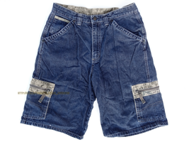 Vintage 90s Boys / Mens All Terrain Gear ATG Cargo Jeans Shorts Camo 18 30 skate - £10.22 GBP