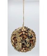 Unique Handmade Wood, Pine Cone &amp; Lichen Christmas Ornament w/ Twine Han... - £7.90 GBP