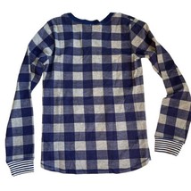 Tommy Hilfiger Womens Boyfriend Check Pattern Pajama Top Only,1-Piece,XL - $38.70