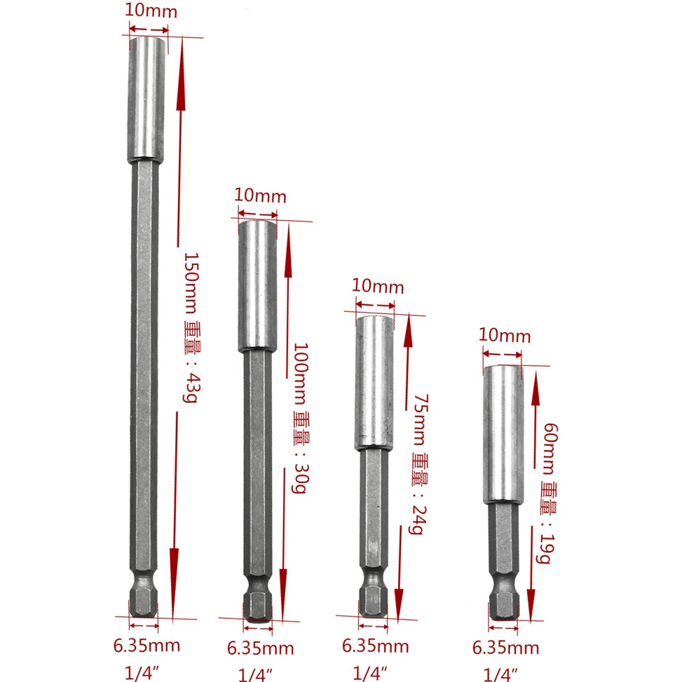 Electric drill Socket Adapter 1/4 Hex shank self-loc quick release Screw... - $162.55