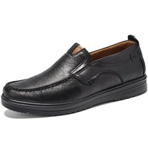 Microfiber Leather Men Shoes Large Size Comfy Slip On Loafers Leather Casual Sho - £38.43 GBP
