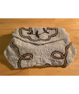 Vintage Hand Beaded Small Clutch Purse Belgium - $25.64 CAD