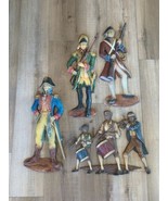 Set Of Four Cast Aluminum Soldiers Japan 1175 civil war design 18&quot; tall - $108.39 CAD