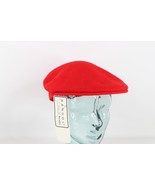 NOS Vintage 90s Streetwear Kangol Blank Wool Cabbie Newsboy Cap Hat Red ... - $999.14 MXN