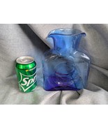 Blenko Vaso Caraffa In Vetro Blu Per Acqua 8 In - $745.28 MXN