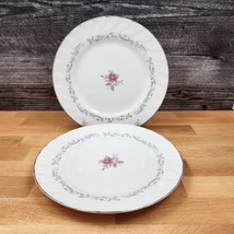 Royal Swirl Salad Plate Set of 2 by Fine China of Japan 7 5/8&quot; 20cm Ceramic - £14.83 GBP