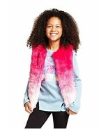 NWT Trolls Girls&#39; Size XS Printed Pink Fur Vest - $300.63 MXN