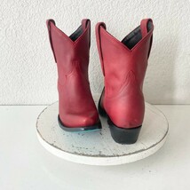 Lane EMMA JANE Womens Cowboy Bootie 7.5 Red Leather Western Cowgirl Shor... - $133.65