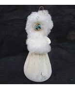 VTG Blown Glass Christmas Ornament Snow Maiden Elegant Lady Ivory White ... - $24.70