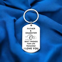 Personalized Father and Daughter Keychain - Best Friends For Life, Remember I Lo - £7.98 GBP