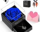 Mother&#39;s Day Gifts for Mom Her Women, Preserved Roses with Heart Necklac... - $38.44