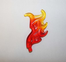 Clear Large Red And Yellow Fire Flame Brick Piece Rare Minifigures - $77.34 MXN