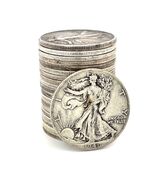 1917 - 1942 Rouleau De Marche Liberty Half Dollars, 20 Pièces, Distribué - $847.13