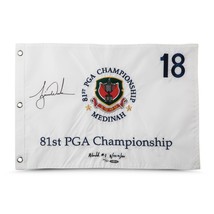 Tiger Woods Autographed &quot;World #1 8/99-9/04&quot; 1999 PGA Pin Flag UDA LE 500 - $2,995.00