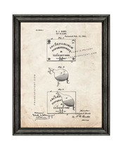 Ouija Board Game Patent Print Old Look with Black Wood Frame - £19.89 GBP+