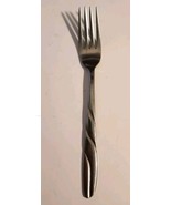 Linmark Stainless  &quot;LNM7&quot; Dinner Fork 7-1/4&quot; Twist Handle Japan Vintage - £8.75 GBP