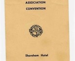 Hotel Greeters of America Convention Menu Shoreham Hotel Washington DC 1954 - $17.82