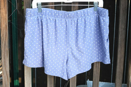 SO Intimates ~ Sz XL Sleep Shorts Lavender Polka Dots Drawstring Poly Sp... - £11.71 GBP