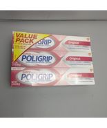 Super Poligrip Denture Adhesive Cream Original Mild Mint Value 3 Pack - $271.43 MXN