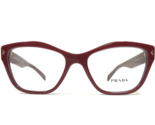 Prada Eyeglasses Frames VPR 27S UF9-1O1 Burgundy Red Blue Cat Eye 53-17-140 - $140.03